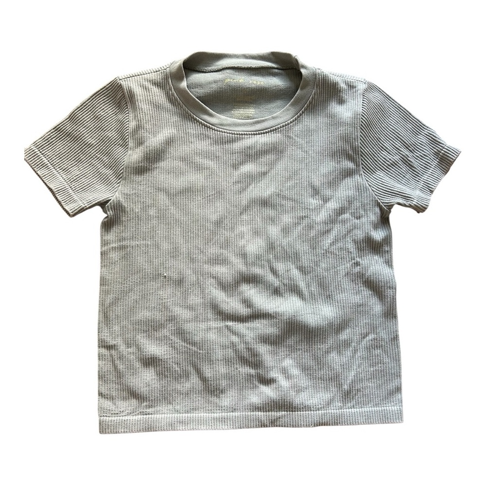 Pink Rose Light Gray Kids Tee
